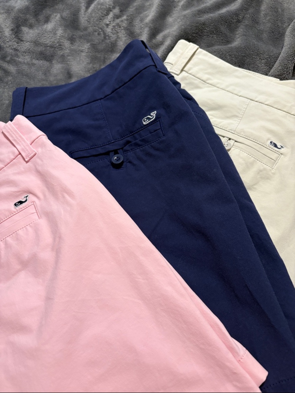 Vineyard Vines Pink, Navy & Cream Chino Shorts Set